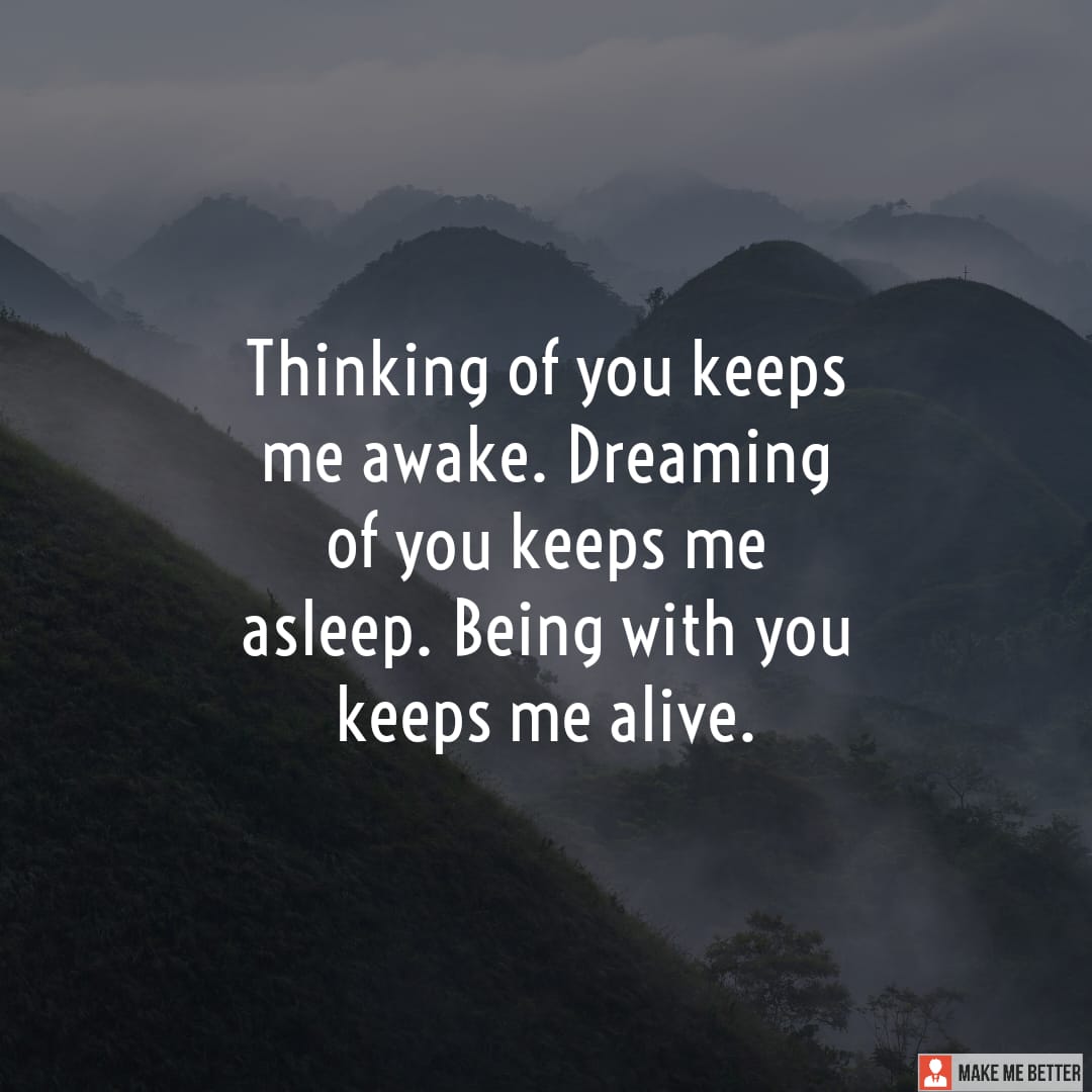 thinking of you keeps me awake meaning in hindi